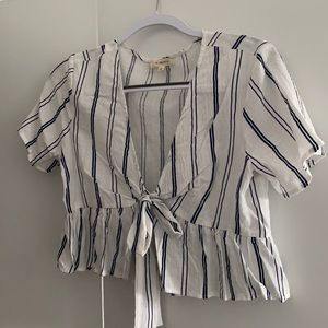 PacSun LA Hearts Tie Crop Top